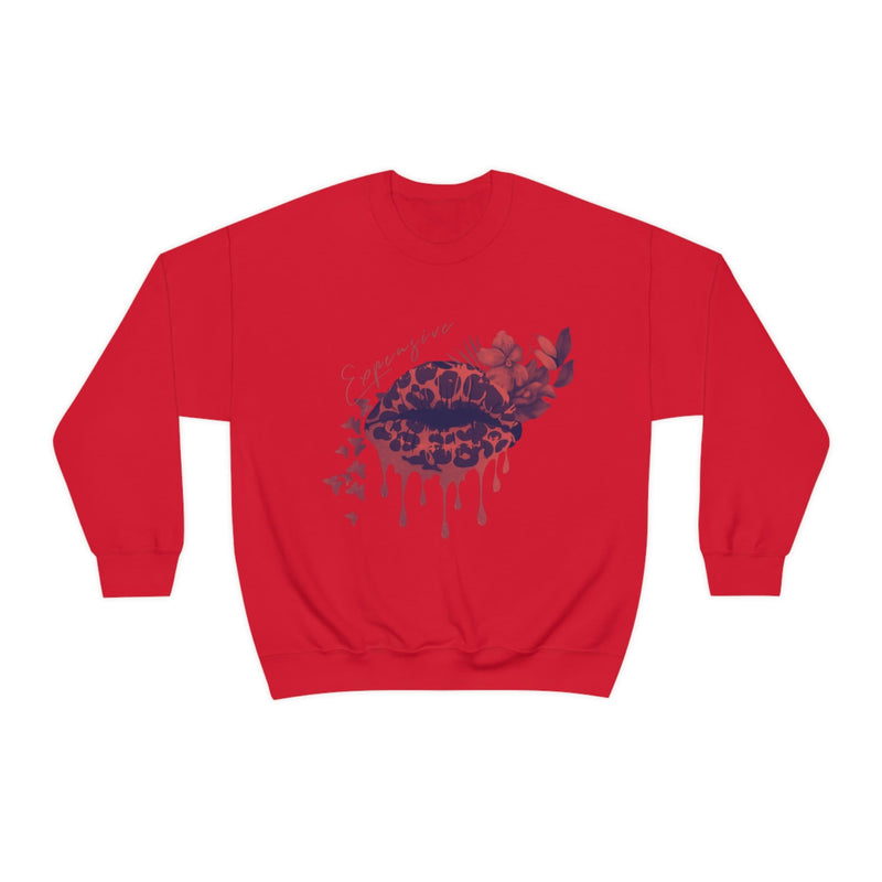 Heavy Blend Crewneck Expensive Lips Sweatshirt