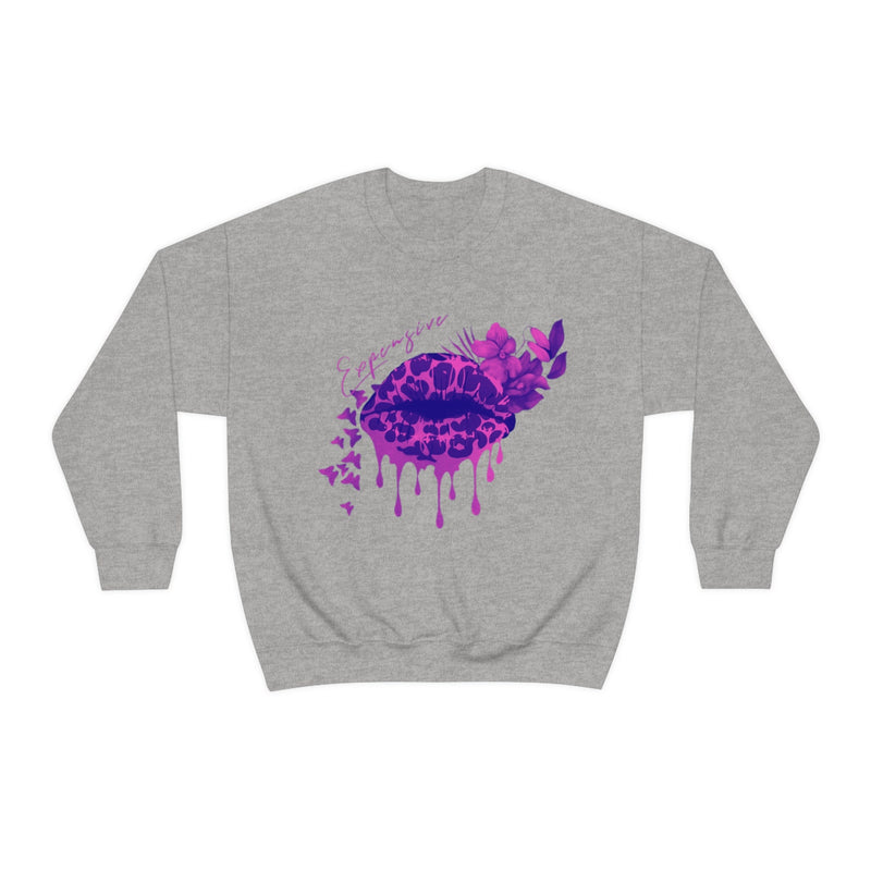 Heavy Blend Crewneck Expensive Lips Sweatshirt