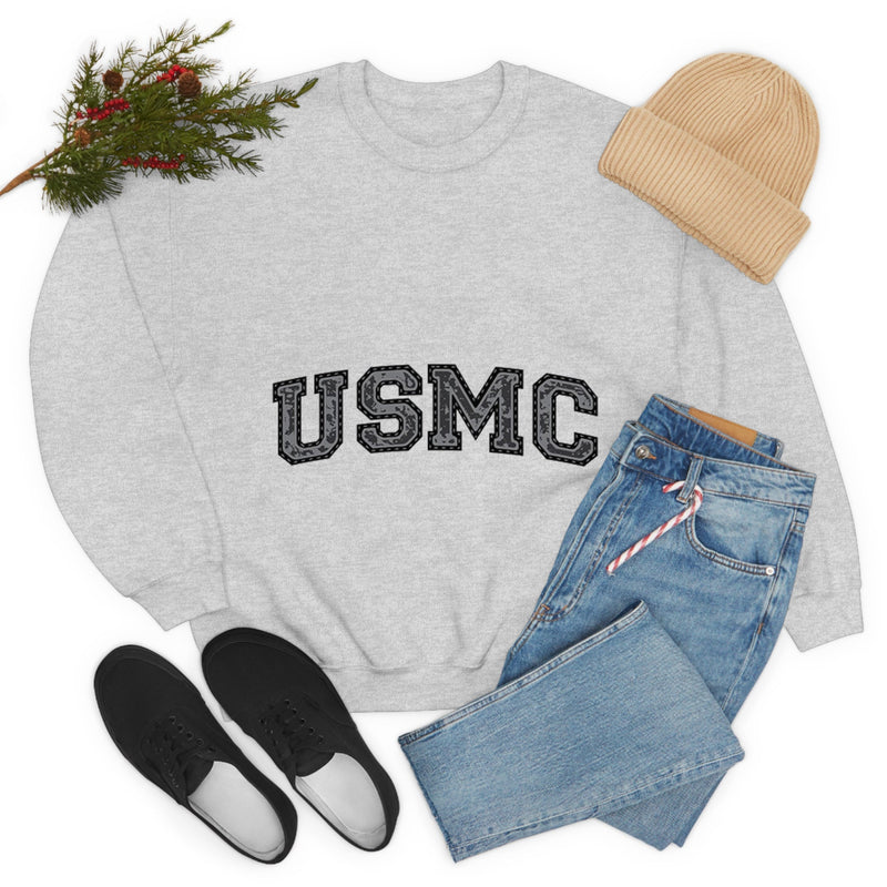 Unisex Military USMC Heavy Blend Crewneck Sweatshirt