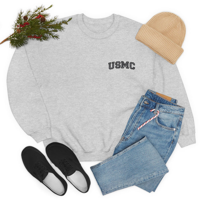 Unisex Military USMC Heavy Blend Crewneck Sweatshirt