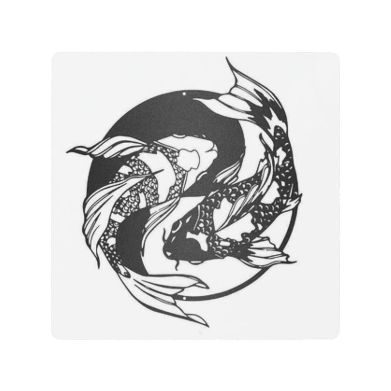 KOI Metal Wall Art 8X8