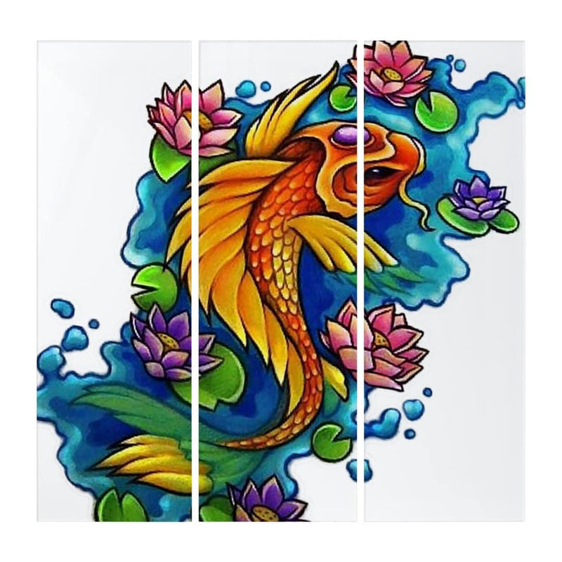 KOI Triptych Wall Art