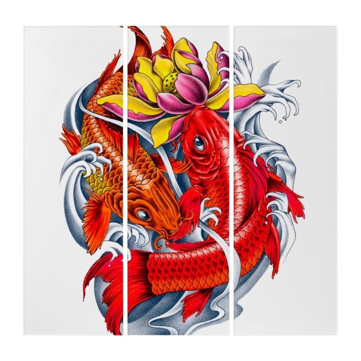 KOI Triptych Wall Art