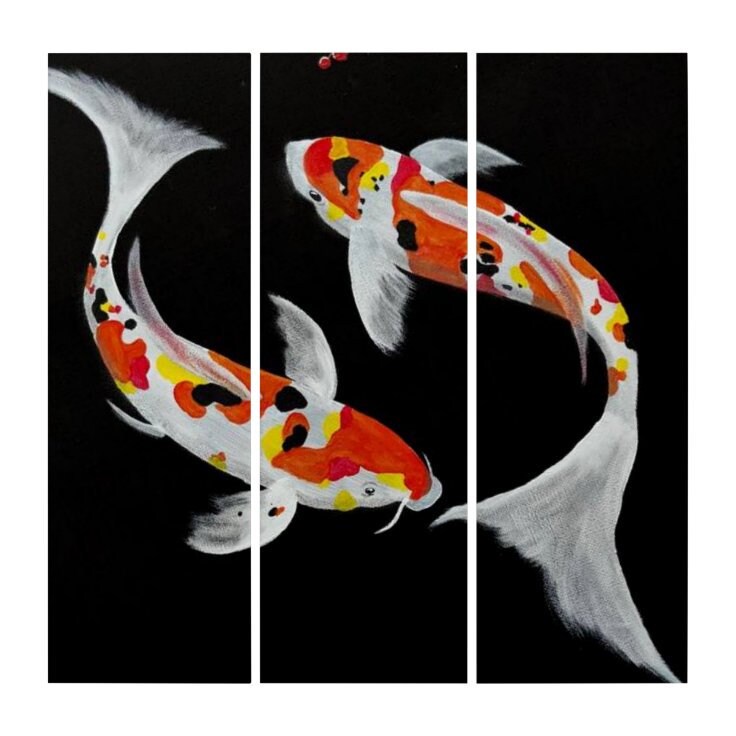 KOI Triptych Wall Art