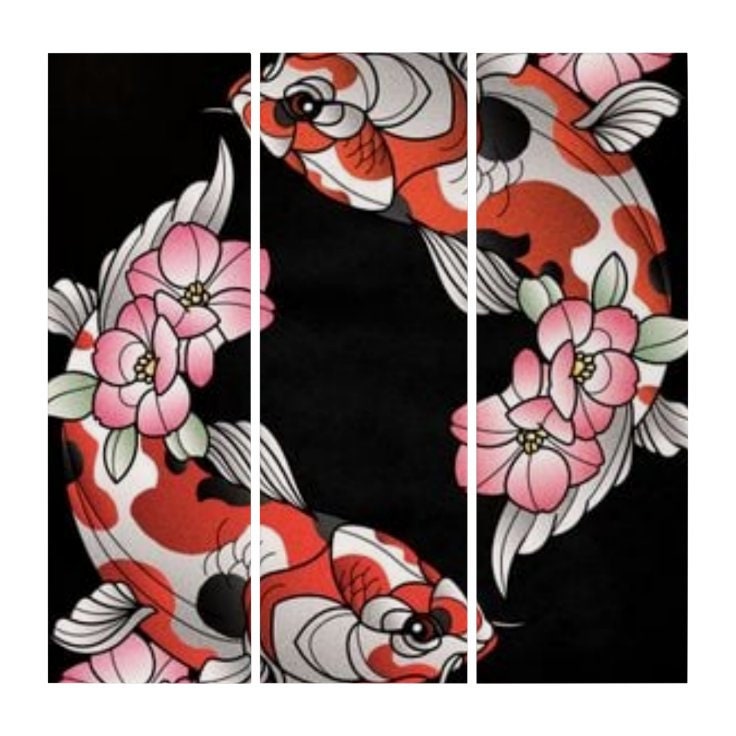 KOI Triptych Wall Art