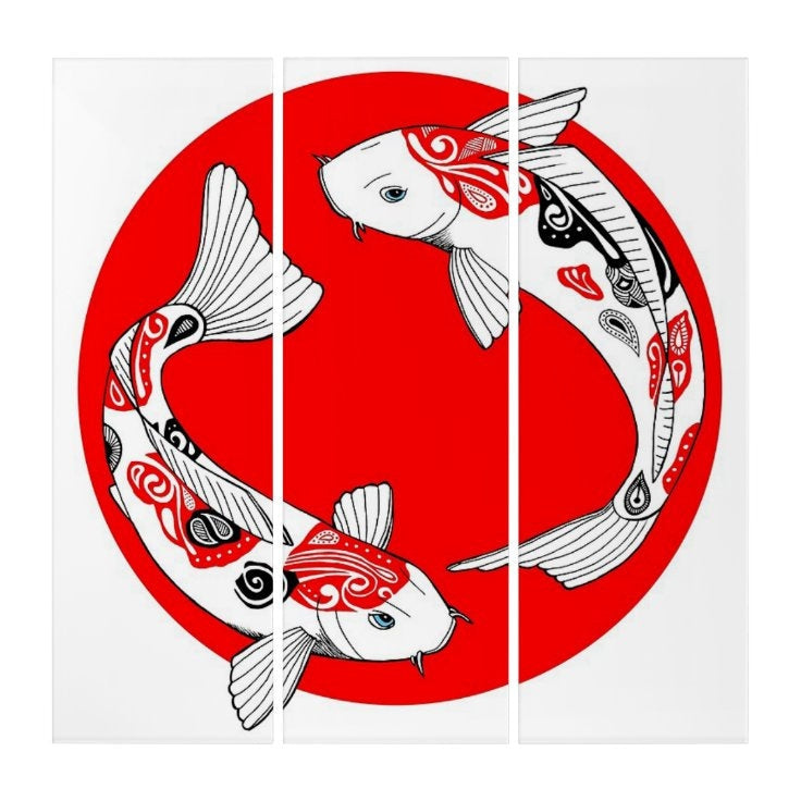 KOI Triptych Wall Art