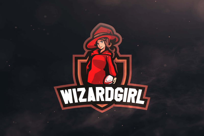 Wizard Girl Logo Avatar