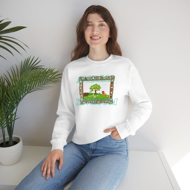 Unisex Heavy Blend Crewneck Animal Kingdom Sweatshirt