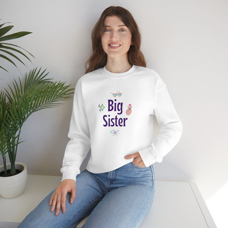 Unisex Heavy Blend Crewneck big sister shirt Sweatshirt