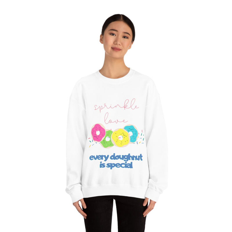 Unisex Heavy Blend Crewneck donut shirt Sweatshirt