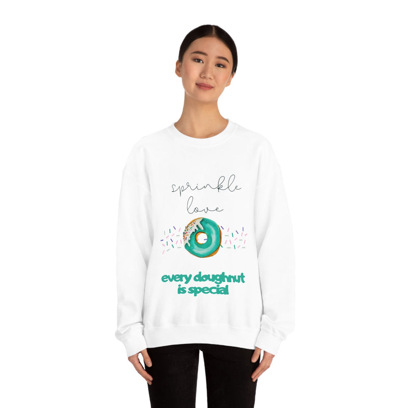 Unisex Heavy Blend Crewneck donut shirt Sweatshirt