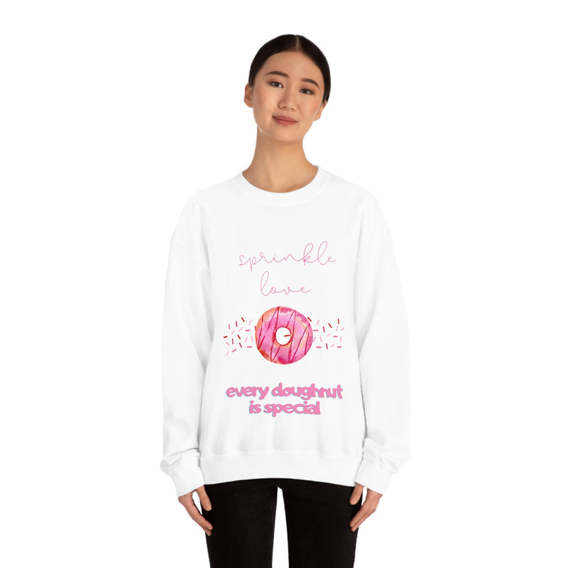 Unisex Heavy Blend Crewneck donut shirt Sweatshirt