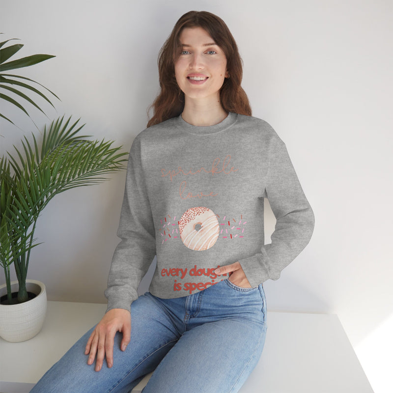 Unisex Heavy Blend Crewneck donut shirt Sweatshirt