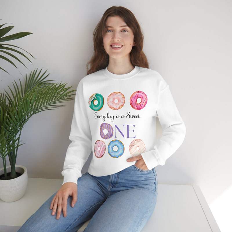 Unisex Heavy Blend Crewneck donut shirt Sweatshirt