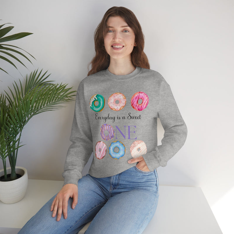 Unisex Heavy Blend Crewneck donut shirt Sweatshirt