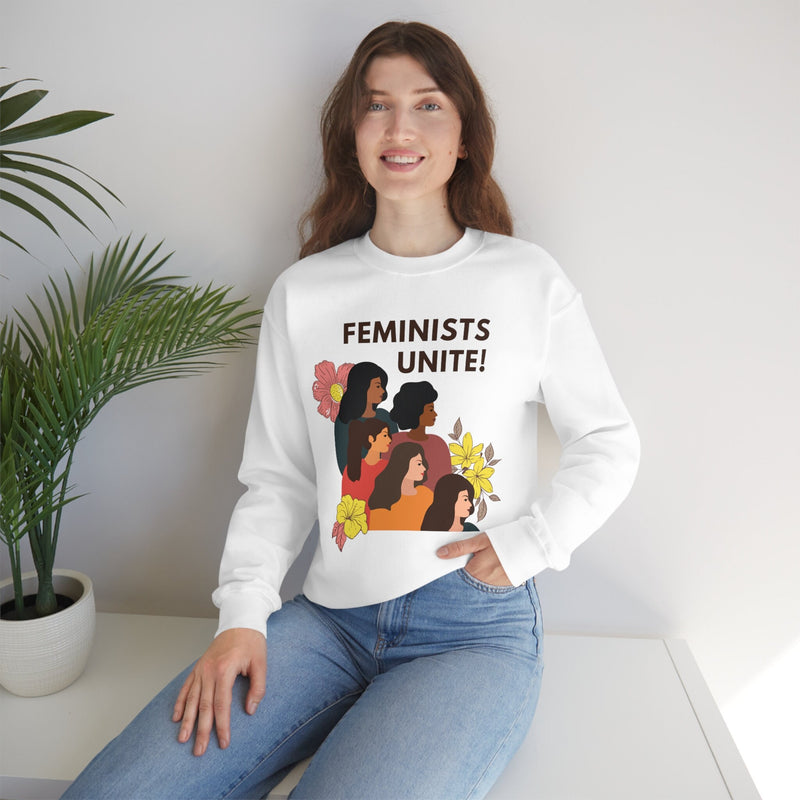 Unisex Heavy Blend Crewneck feminist Sweatshirt