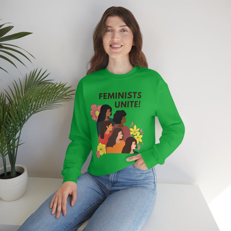 Unisex Heavy Blend Crewneck feminist Sweatshirt