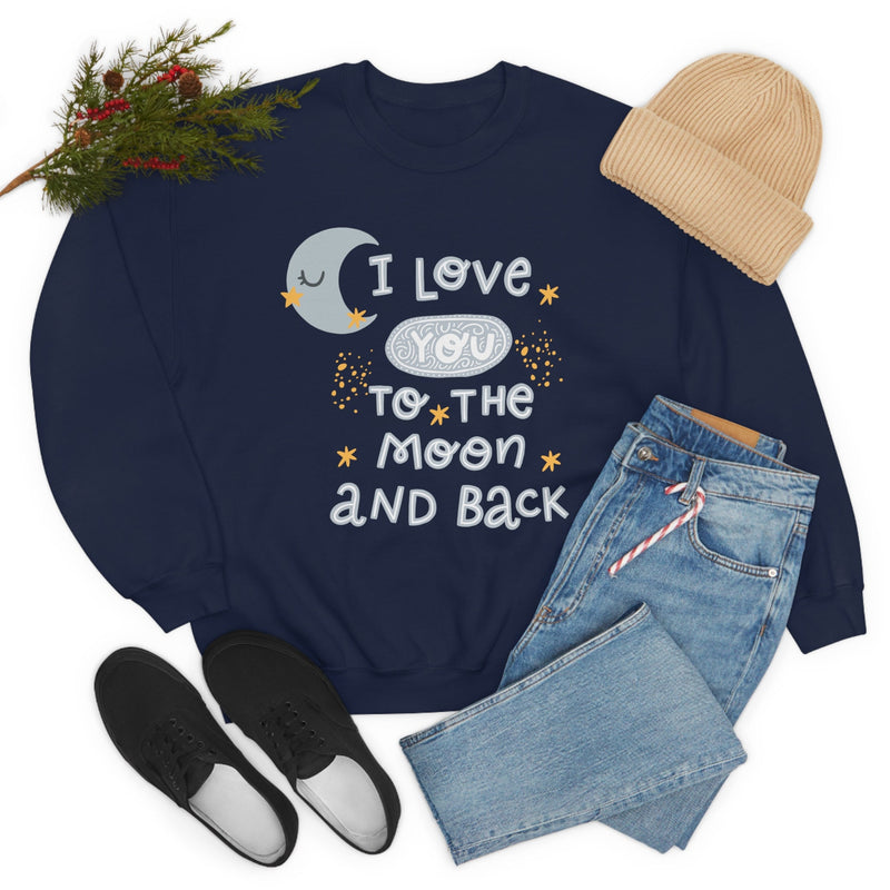 Unisex Heavy Blend Crewneck two the moon Sweatshirt