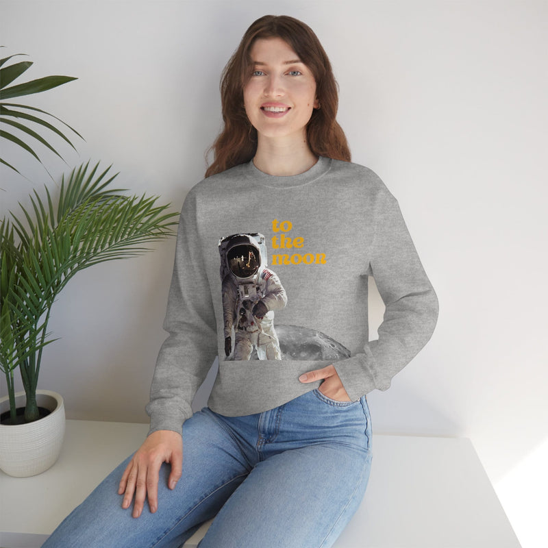 Unisex Heavy Blend Crewneck two the moon Sweatshirt