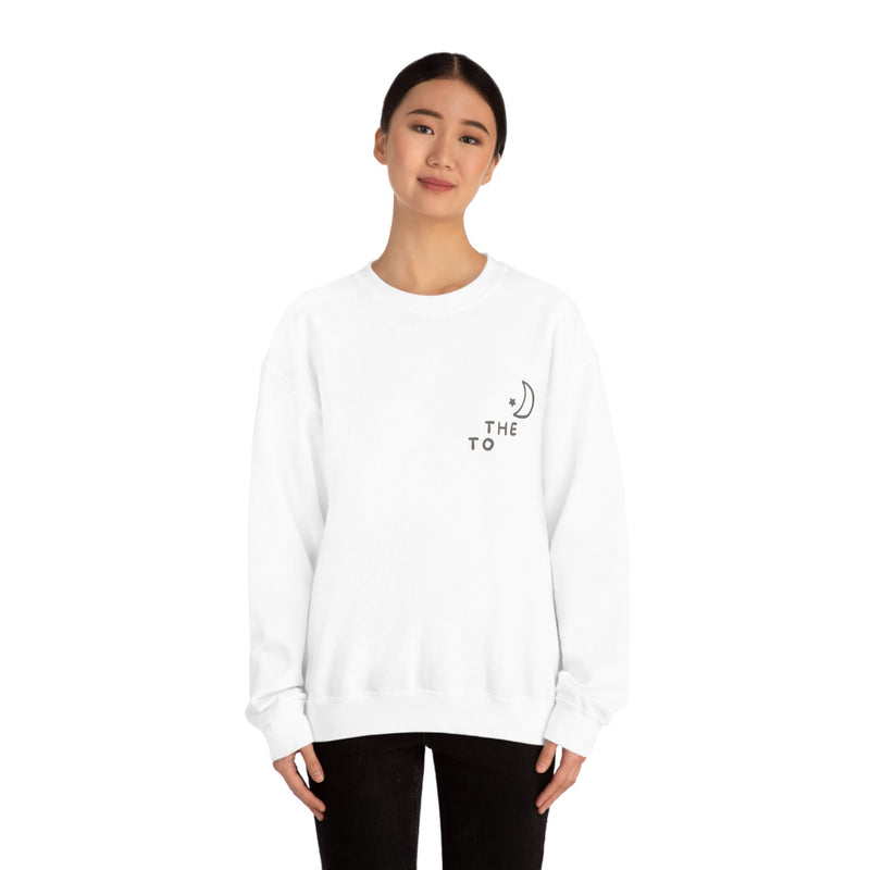 Unisex Heavy Blend Crewneck two the moon Sweatshirt