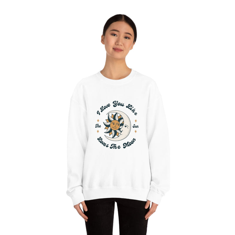 Unisex Heavy Blend Crewneck two the moon Sweatshirt