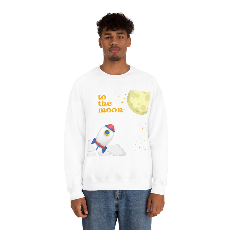 Unisex Heavy Blend Crewneck two the moon Sweatshirt