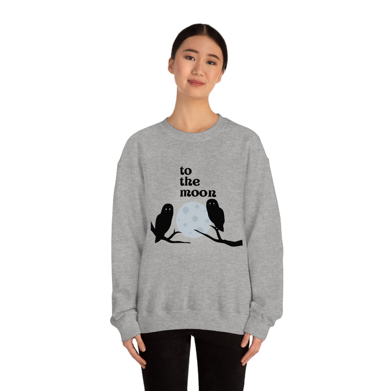 Unisex Heavy Blend Crewneck two the moon Sweatshirt