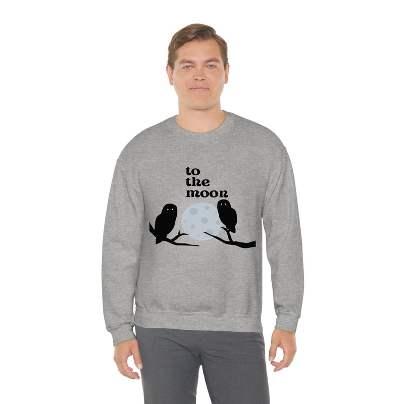 Unisex Heavy Blend Crewneck two the moon Sweatshirt