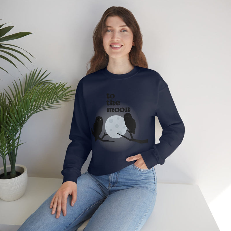 Unisex Heavy Blend Crewneck two the moon Sweatshirt