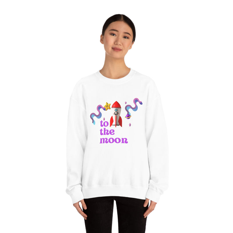 Unisex Heavy Blend Crewneck two the moon Sweatshirt