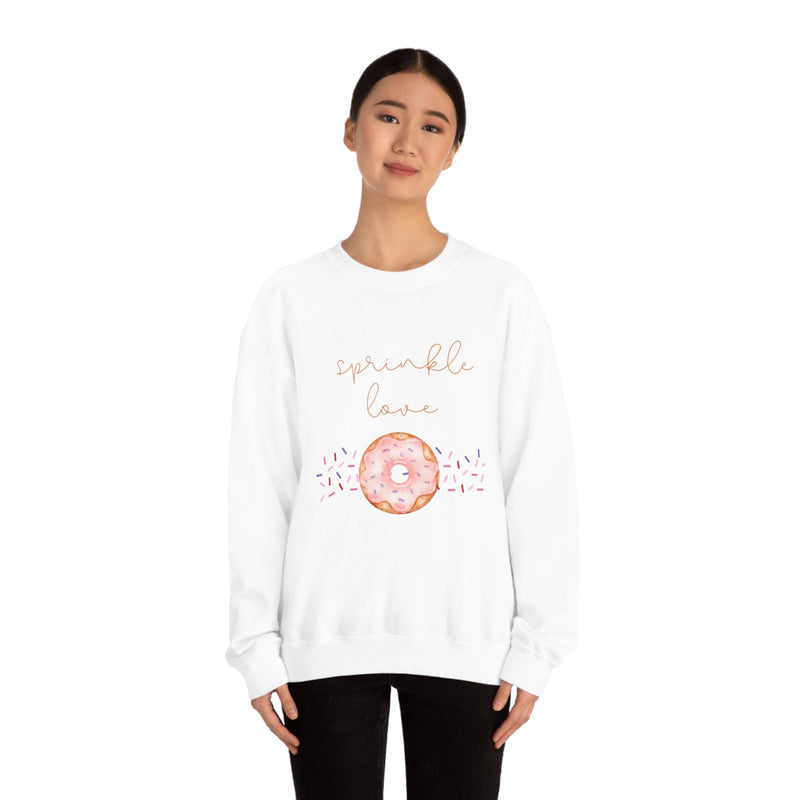 Unisex Heavy Blend Crewneck donut shirt Sweatshirt