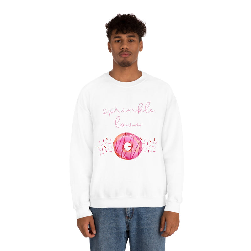 Unisex Heavy Blend Crewneck donut shirt Sweatshirt