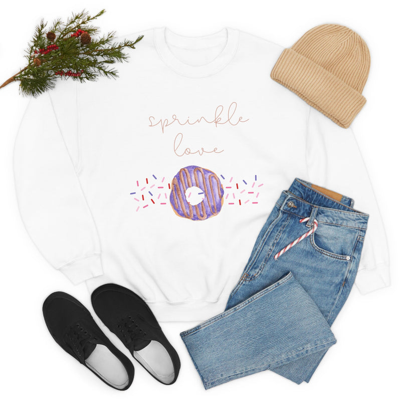 Unisex Heavy Blend Crewneck donut shirt Sweatshirt