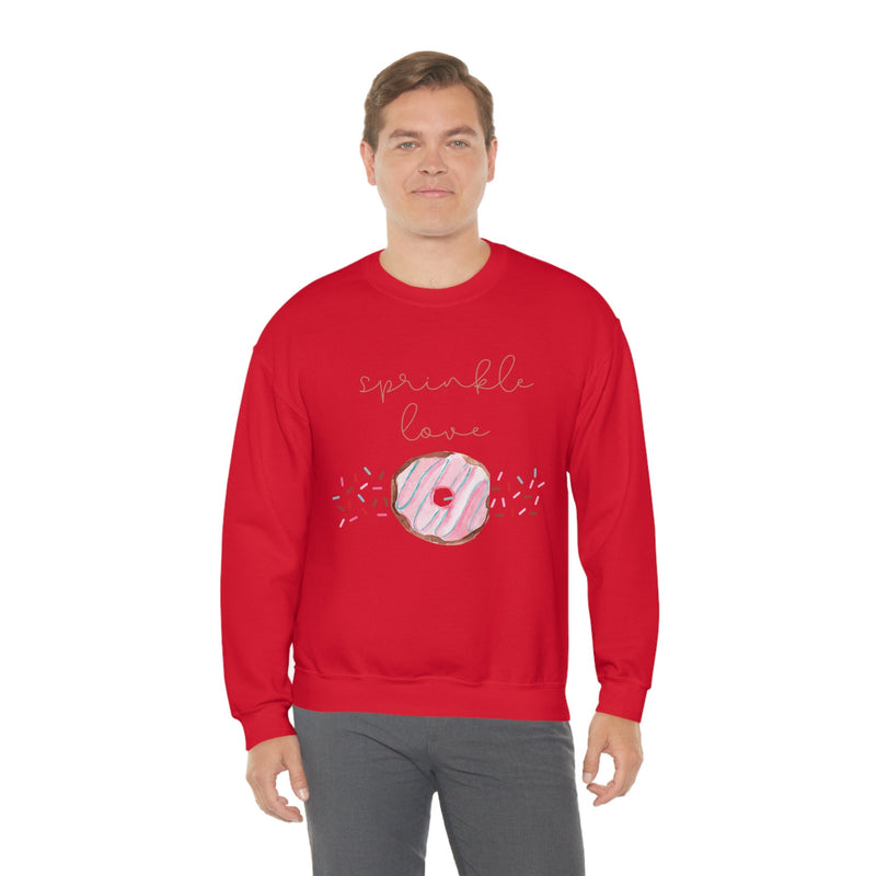 Unisex Heavy Blend Crewneck donut shirt Sweatshirt