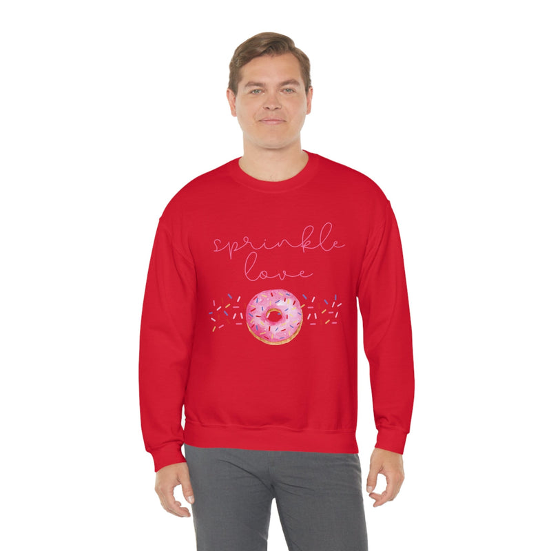 Unisex Heavy Blend Crewneck donut shirt Sweatshirt