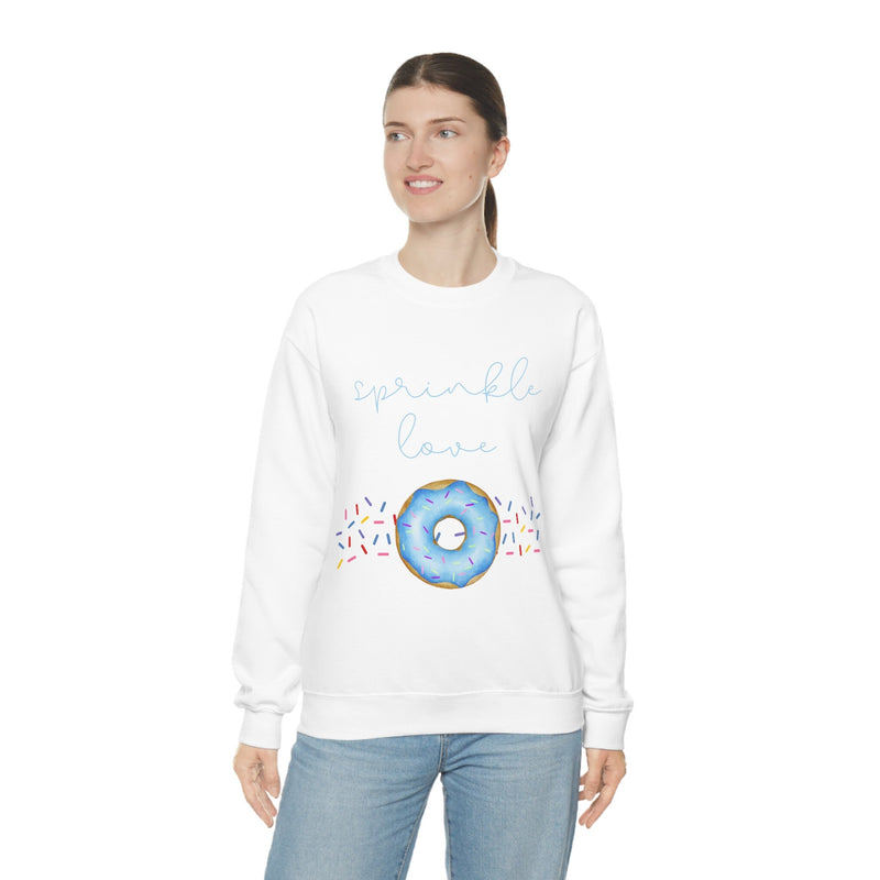 Unisex Heavy Blend Crewneck donut shirt Sweatshirt