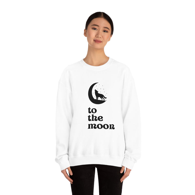 Unisex Heavy Blend Crewneck two the moon Sweatshirt