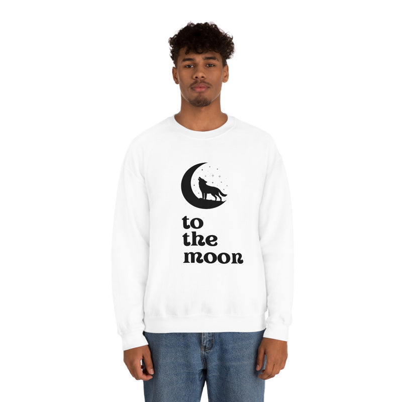 Unisex Heavy Blend Crewneck two the moon Sweatshirt