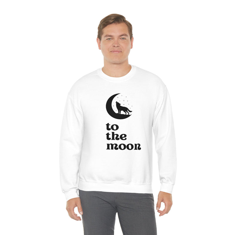 Unisex Heavy Blend Crewneck two the moon Sweatshirt