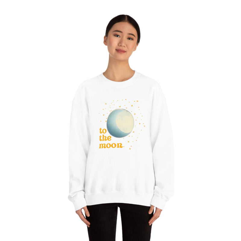 Unisex Heavy Blend Crewneck two the moon Sweatshirt