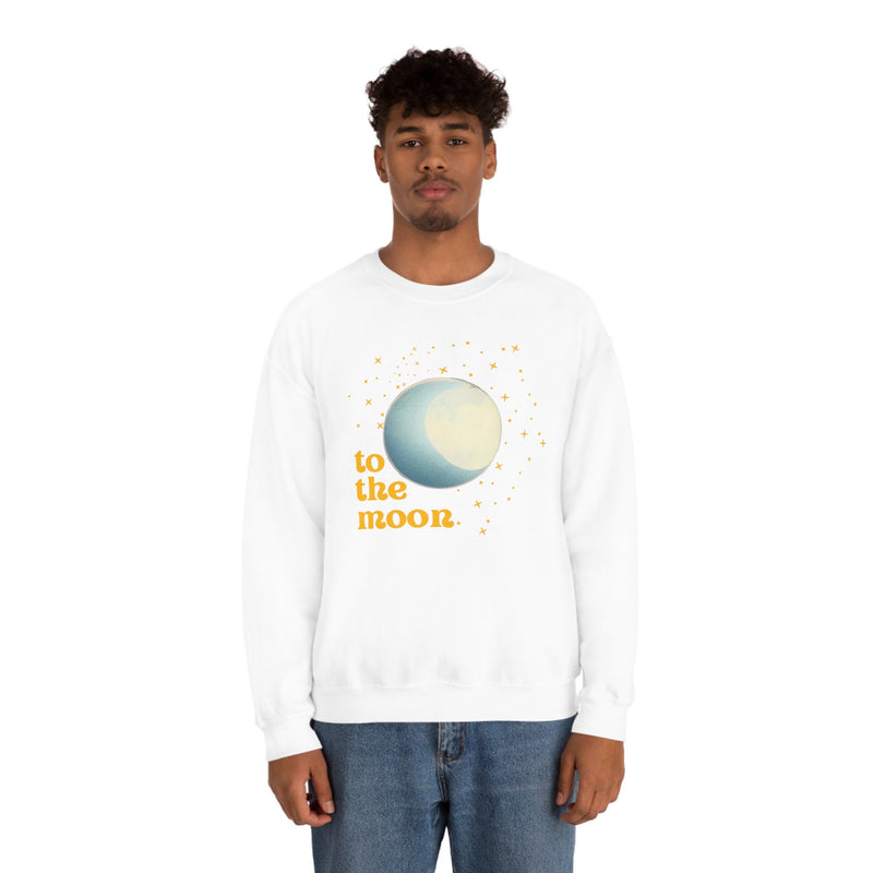 Unisex Heavy Blend Crewneck two the moon Sweatshirt