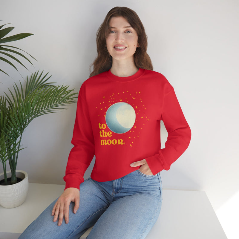 Unisex Heavy Blend Crewneck two the moon Sweatshirt