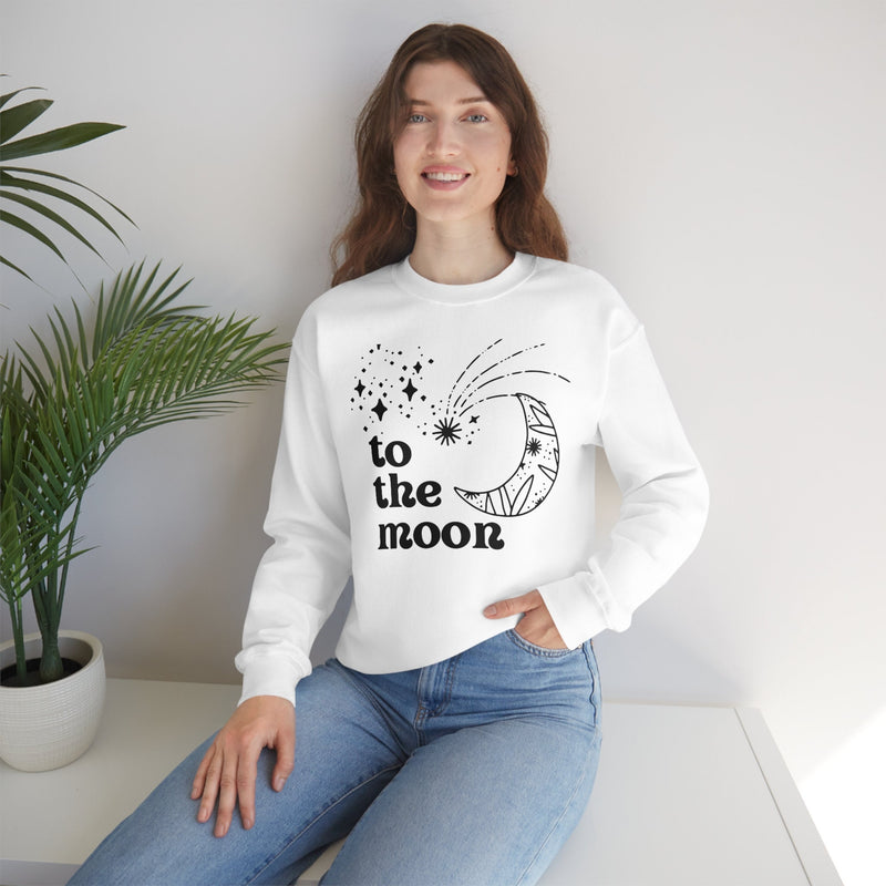 Unisex Heavy Blend Crewneck two the moon Sweatshirt