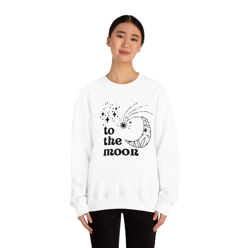 Unisex Heavy Blend Crewneck two the moon Sweatshirt