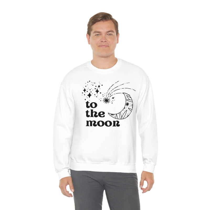 Unisex Heavy Blend Crewneck two the moon Sweatshirt