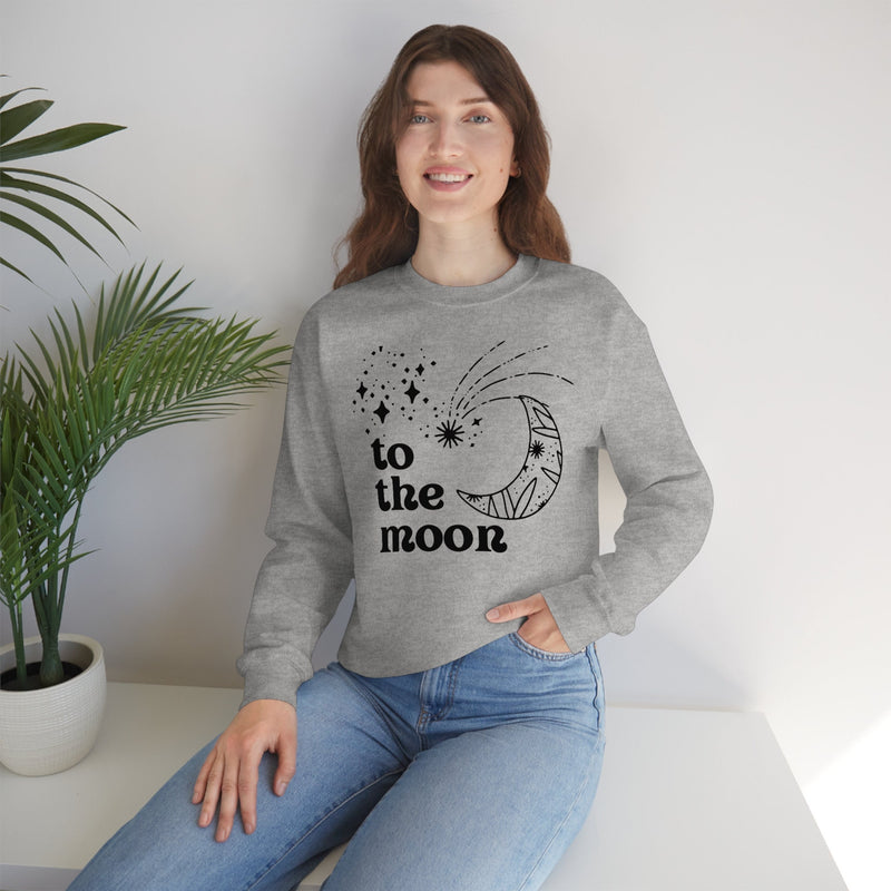 Unisex Heavy Blend Crewneck two the moon Sweatshirt