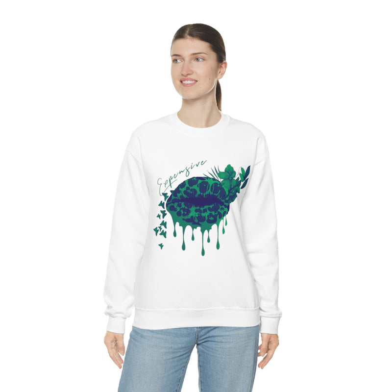 Heavy Blend Crewneck Expensive Lips Sweatshirt