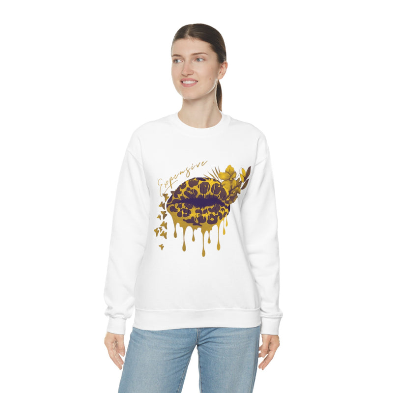 Heavy Blend Crewneck Expensive Lips Sweatshirt