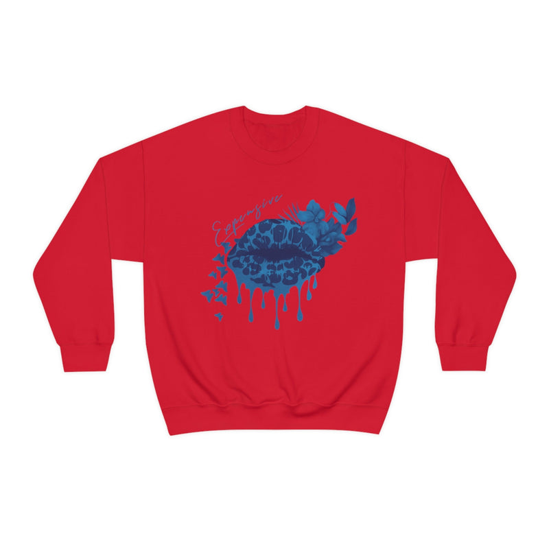 Heavy Blend Crewneck Expensive Lips Sweatshirt