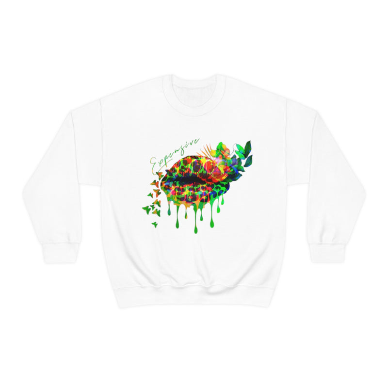 Heavy Blend Crewneck Expensive Lips Sweatshirt